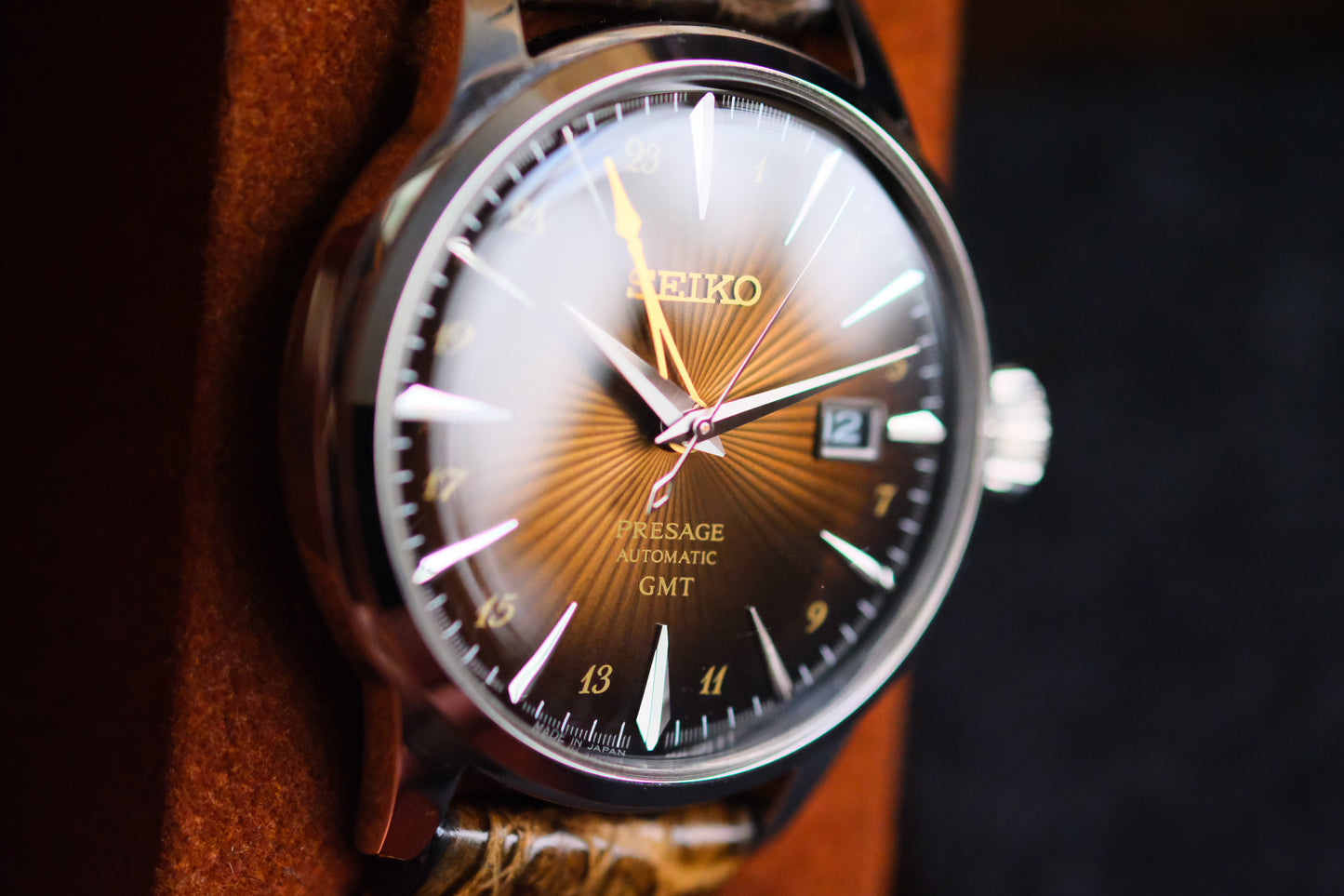 Seiko Pressage GMT SARY243