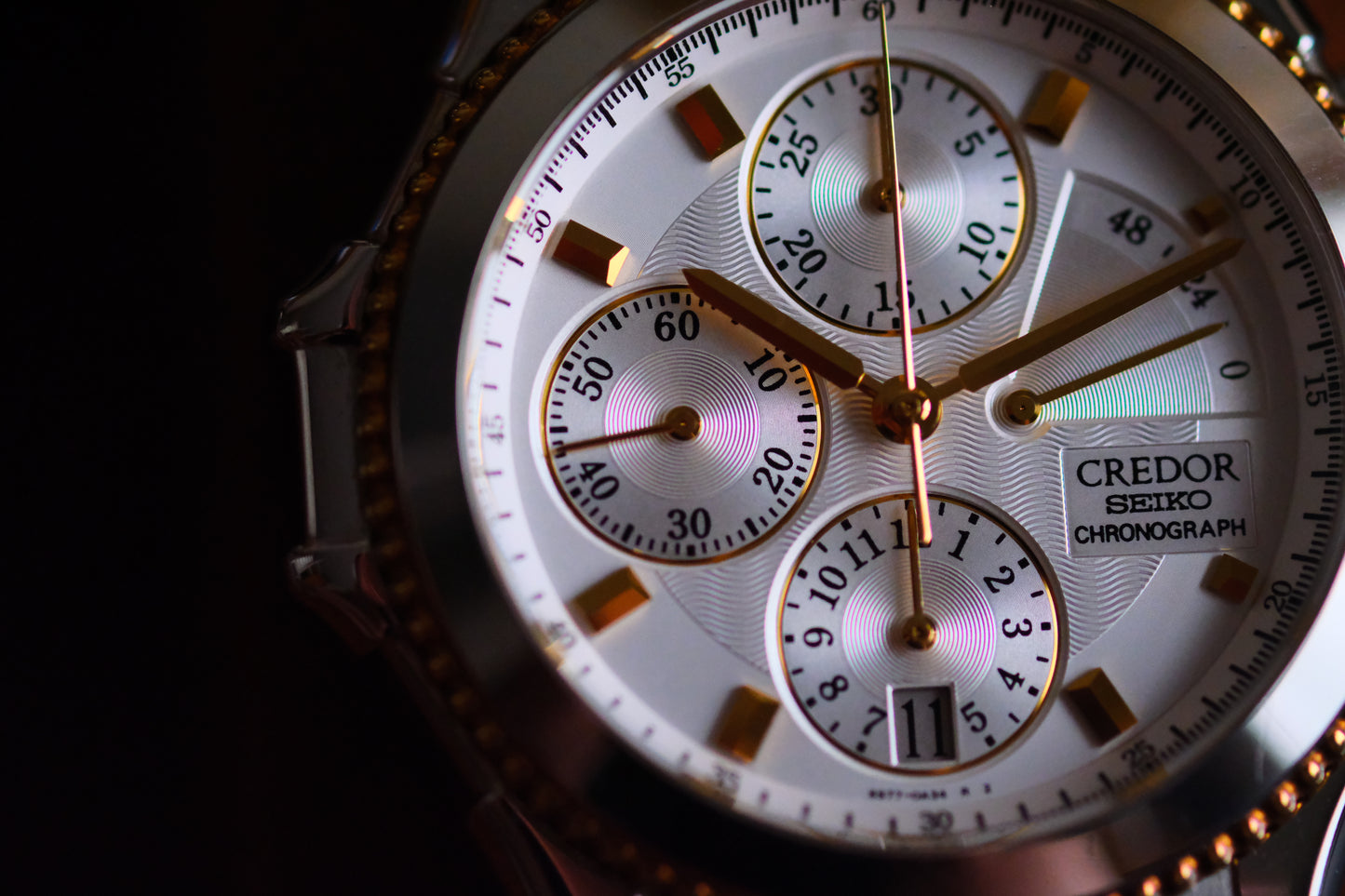 Credor Pacifique GCBK996 6S77-0A10 Chrnograph 18K Good Condition