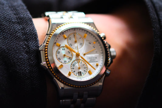 Credor Pacifique GCBK996 6S77-0A10 Chrnograph 18K Good Condition