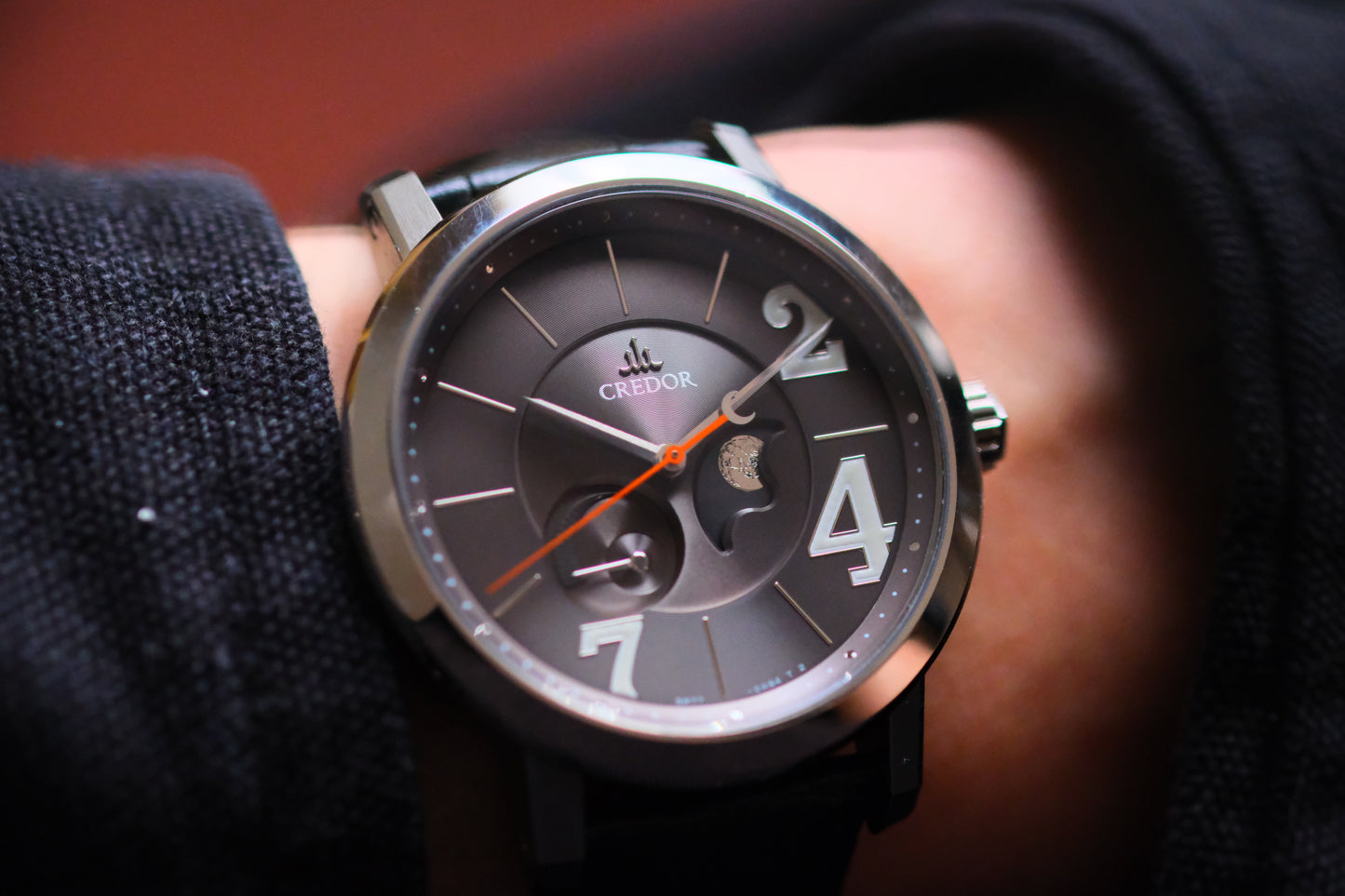 Credor GCLL993 Titanium Moonphase Spring Drive Titanium Limited to 125 pieces