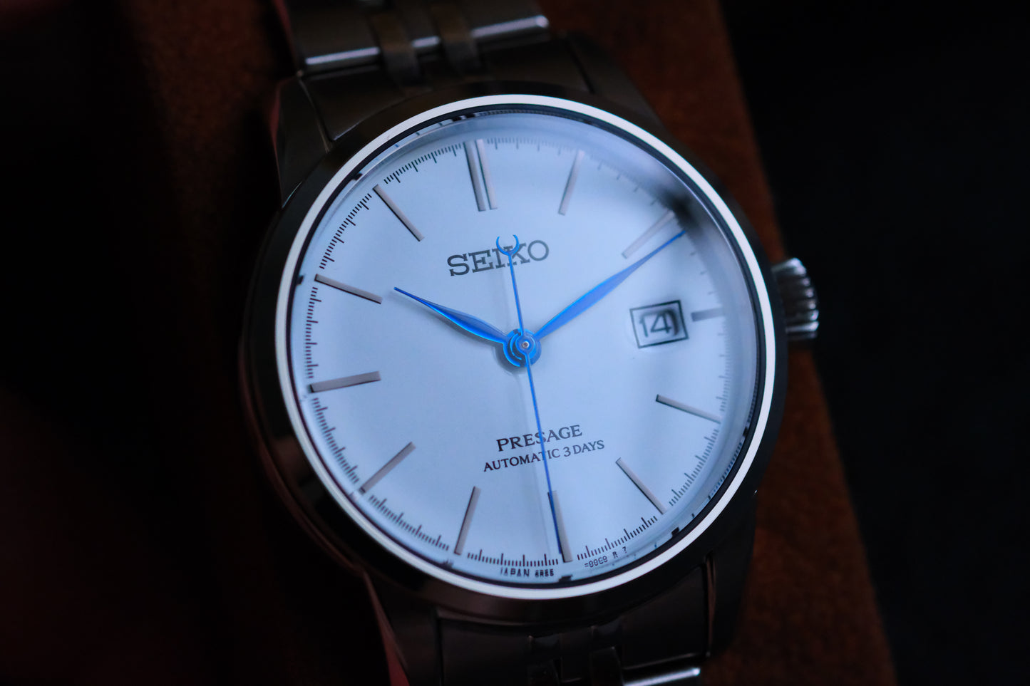 Seiko Pressage 6R55-00D0 SARX105 Enemel White Dial 3date reserve Date 2025/6/4