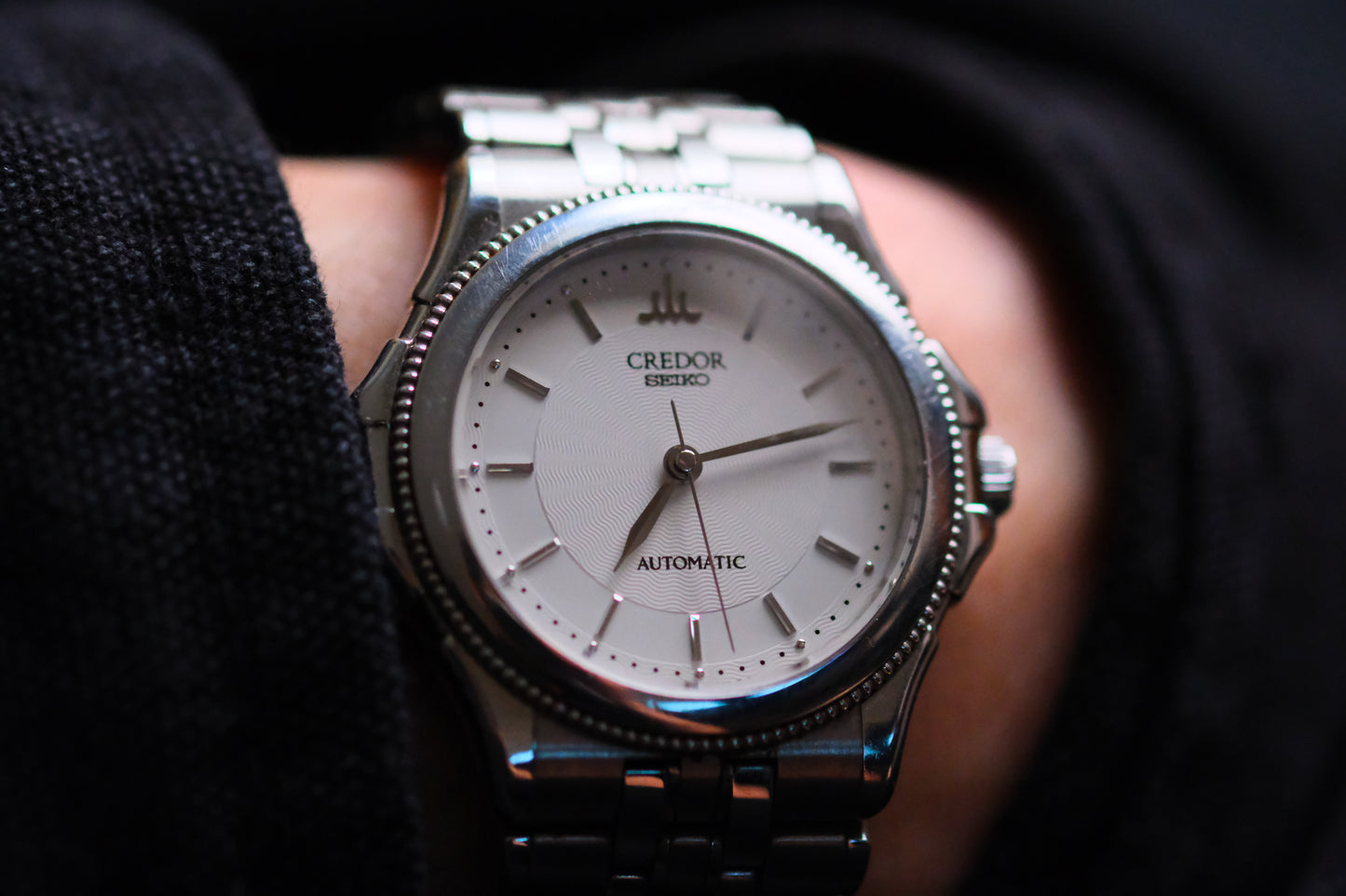 Credor Seiko Pacifique GCBB997 Automatic 4s71-6A00 18KWG White Dial