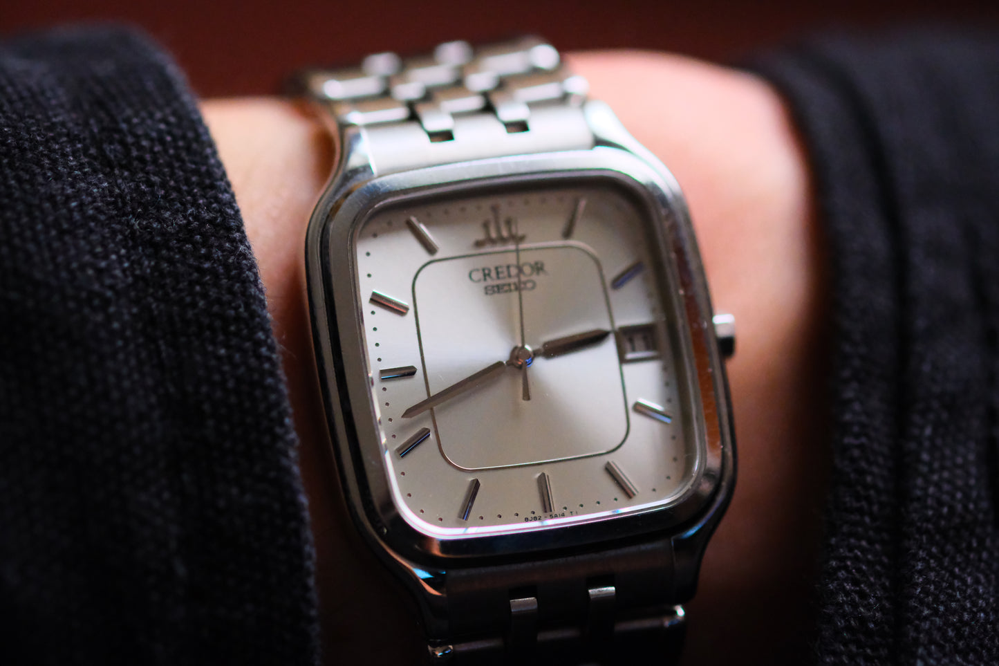 Credor Tank Full Stainless Steel GCAX023 8J82-5A10