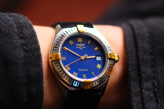 Breitling Calisto Quart 80510 11117 Beautifull AR Blue Dial