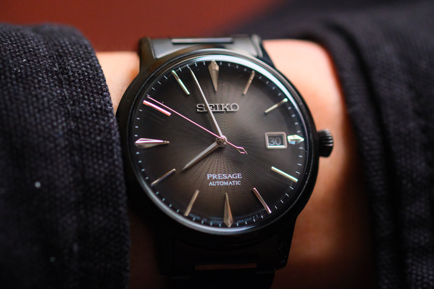 Seiko Pressage Cocktail Time SRPJ15J1 Automatic Ion Black