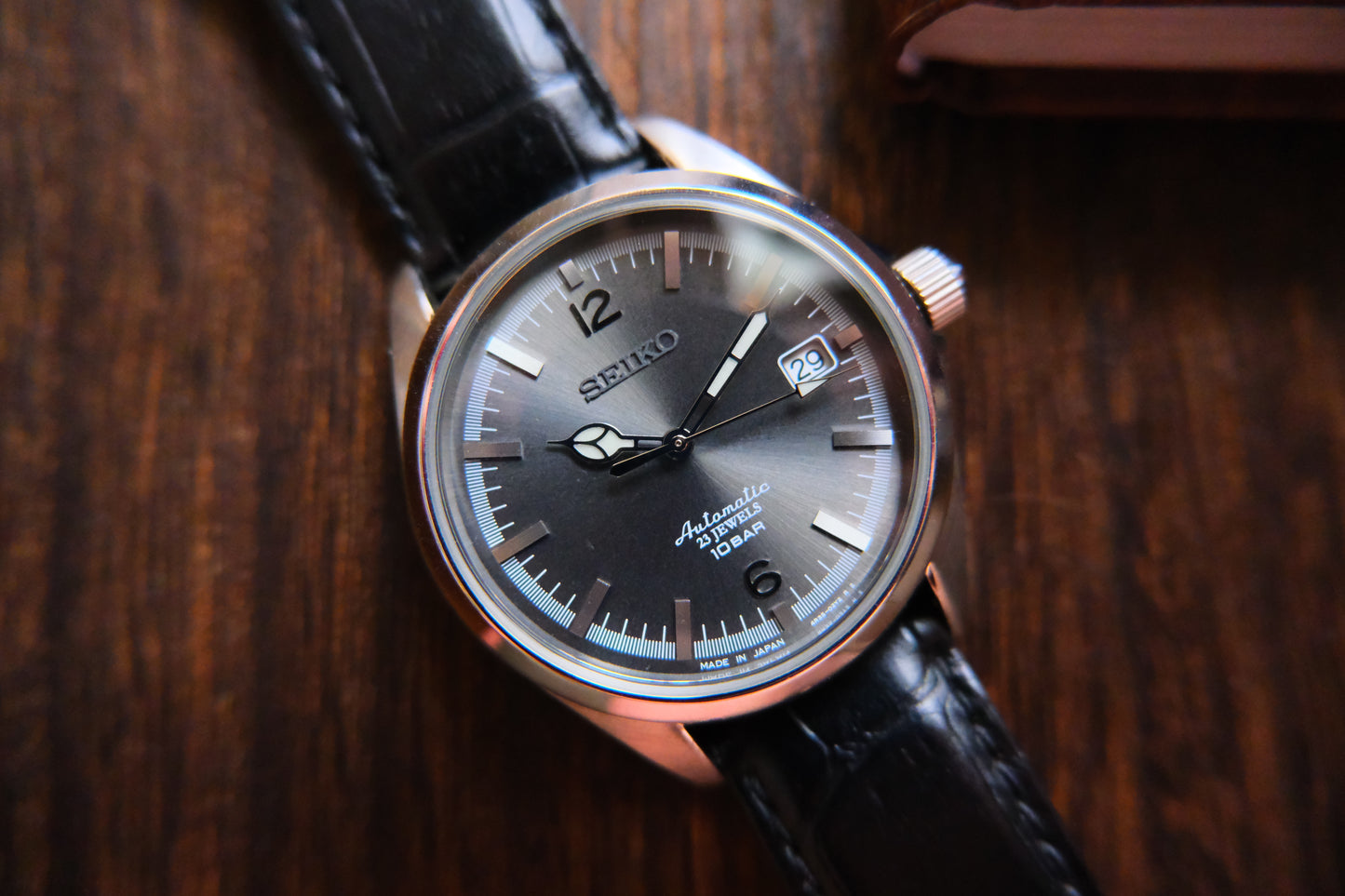 SeikoxTictac  4R35-02R0 Grey Dial 35y anniversary