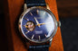 Seiko Pressage Open Heart Blue Dial