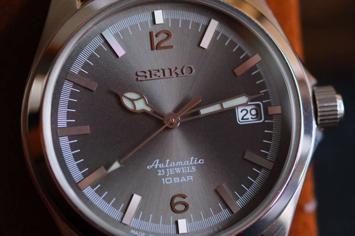SeikoxTictac  4R35-02R0 Grey Dial 35y anniversary