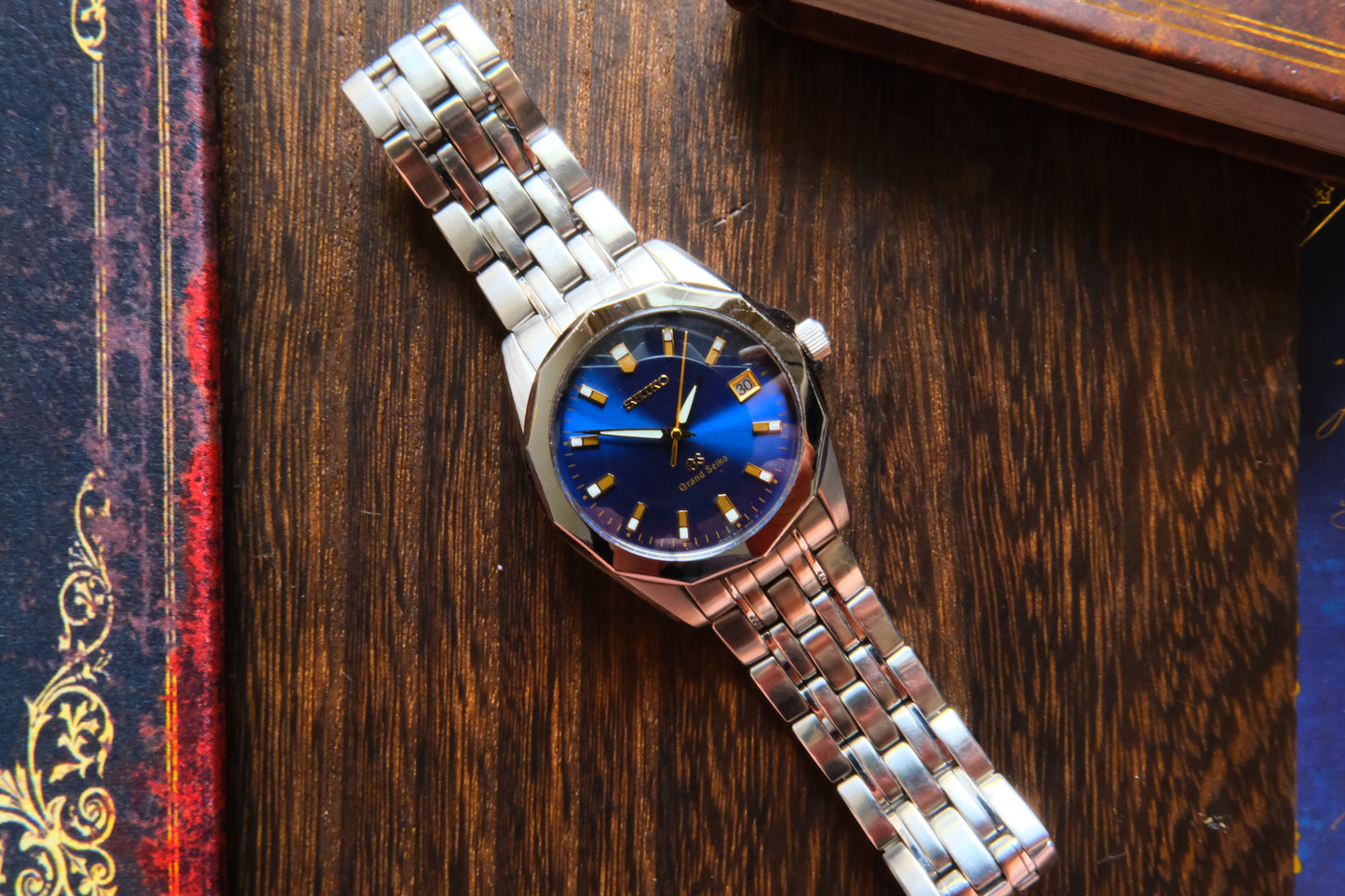 Grand Seiko Quart 8J56-8000 Blue Dial