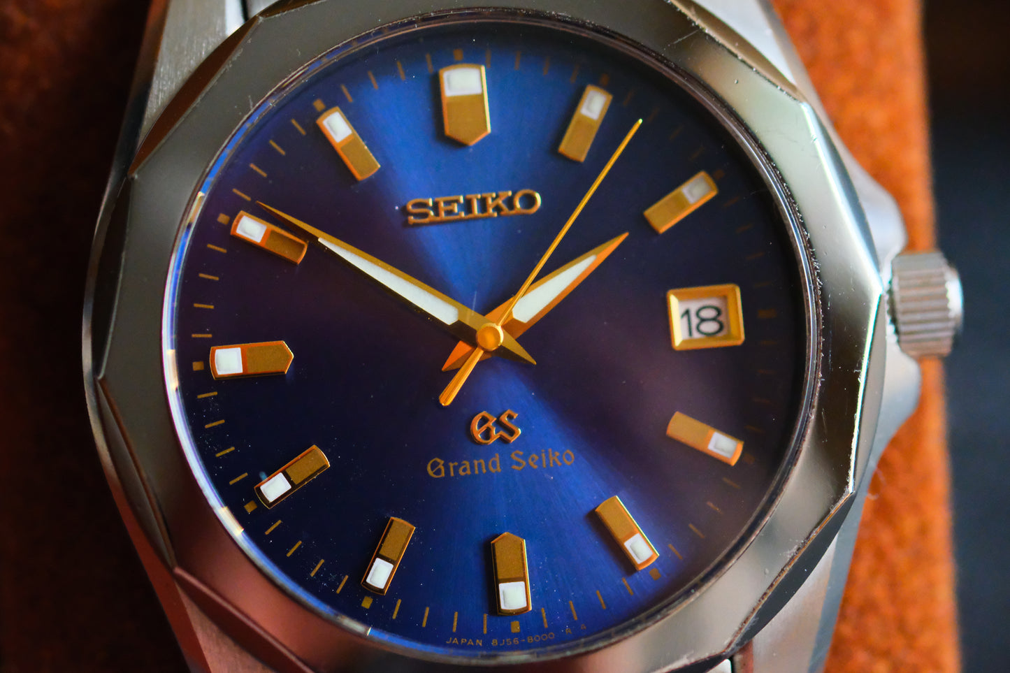 Grand Seiko Quart 8J56-8000 Blue Dial