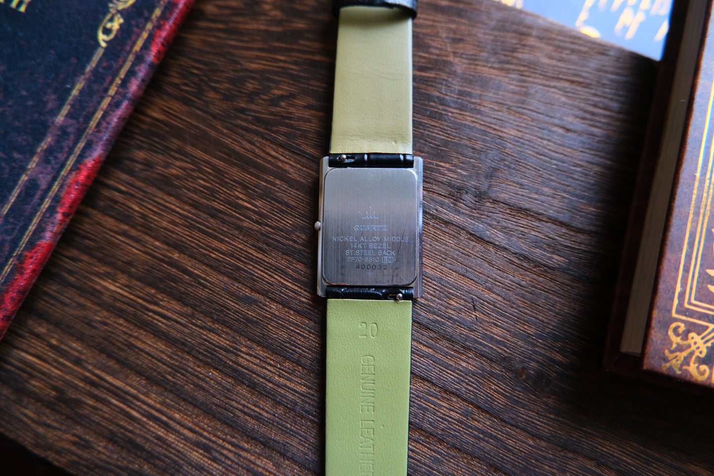 Credor 2F70-5310 Tank 14K Bezel  Nickel ALLOY MIDDLE Quart Good Condition