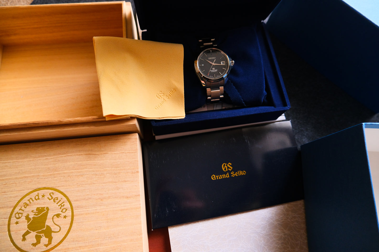 🕰️ GRAND SEIKO Mechanical SBGR067/9S65-00F0 Automatic Red hand Black Dial