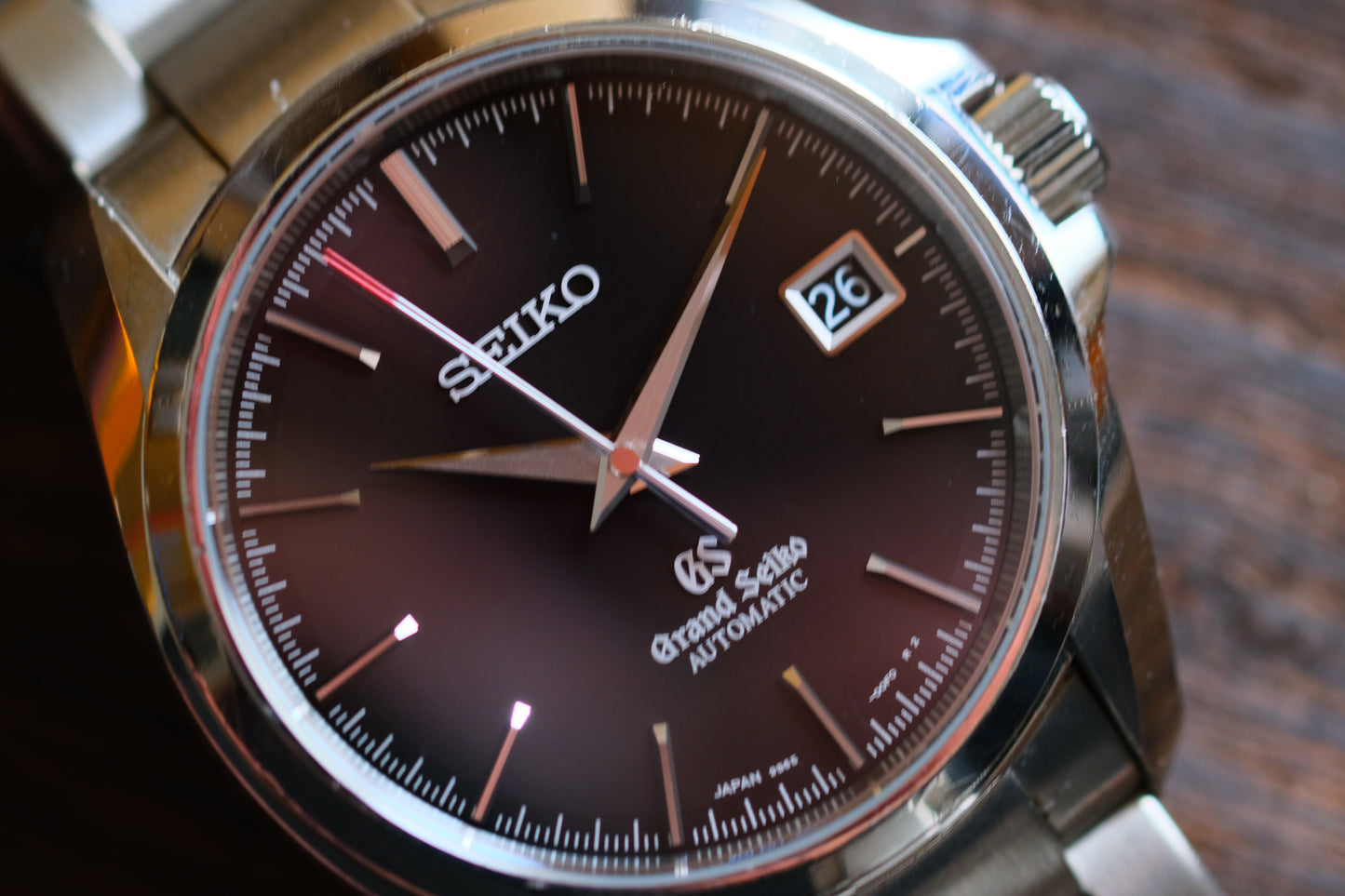 🕰️ GRAND SEIKO Mechanical SBGR067/9S65-00F0 Automatic Red hand Black Dial