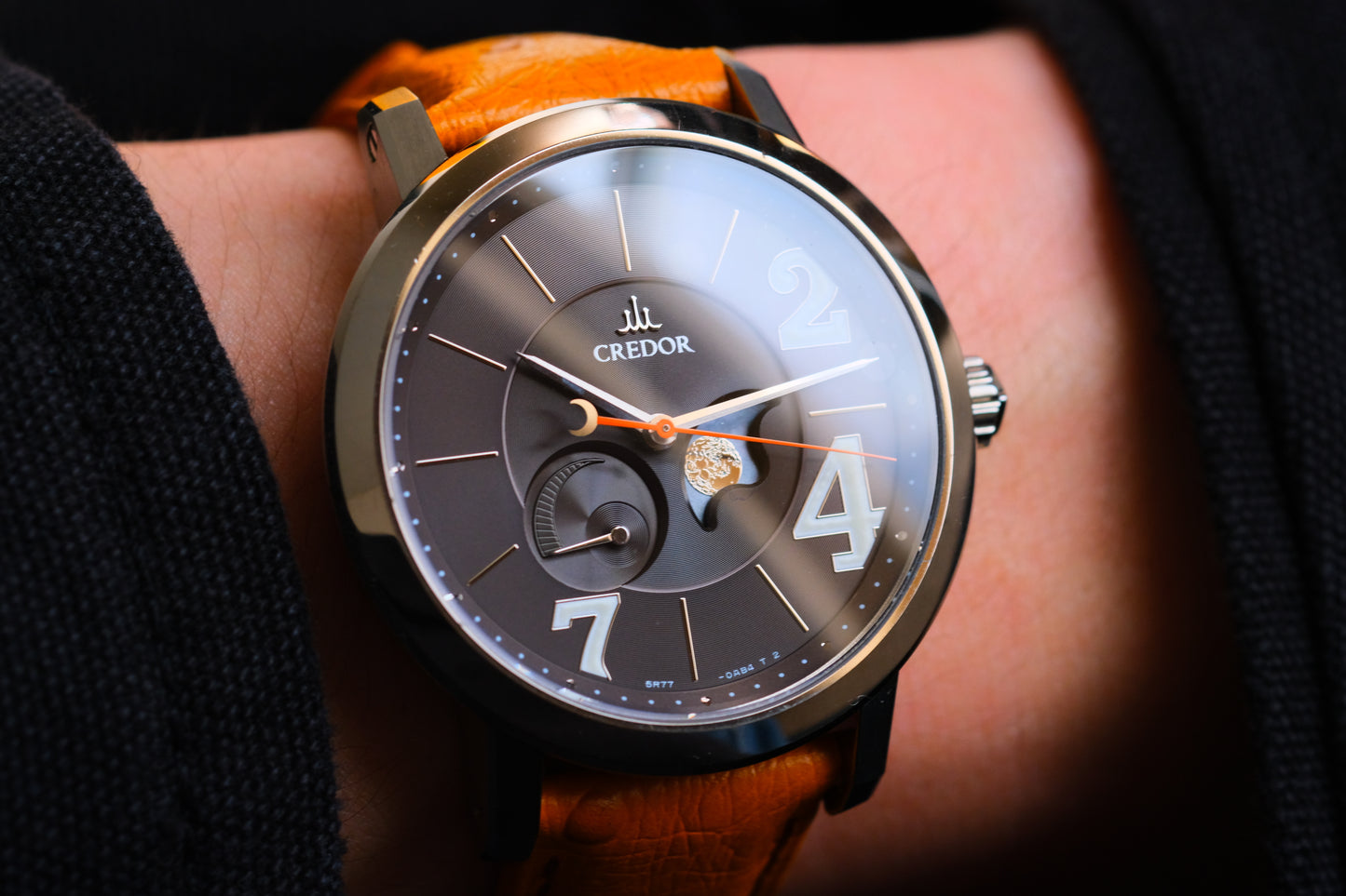 Credor GCLL993 Titanium Moonphase Spring Drive Titanium Limited to 125 pieces