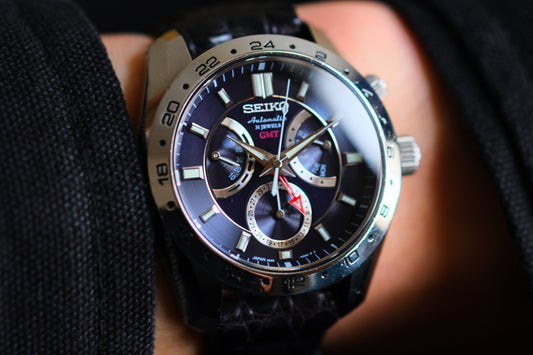 Seiko SARN003 4s36-00A0 Automatic GMT Retrograde