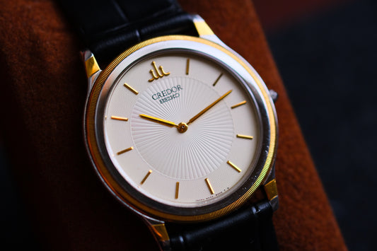 Seiko Credor 18k Bezel Quart 5A74-2000 SS/18KT