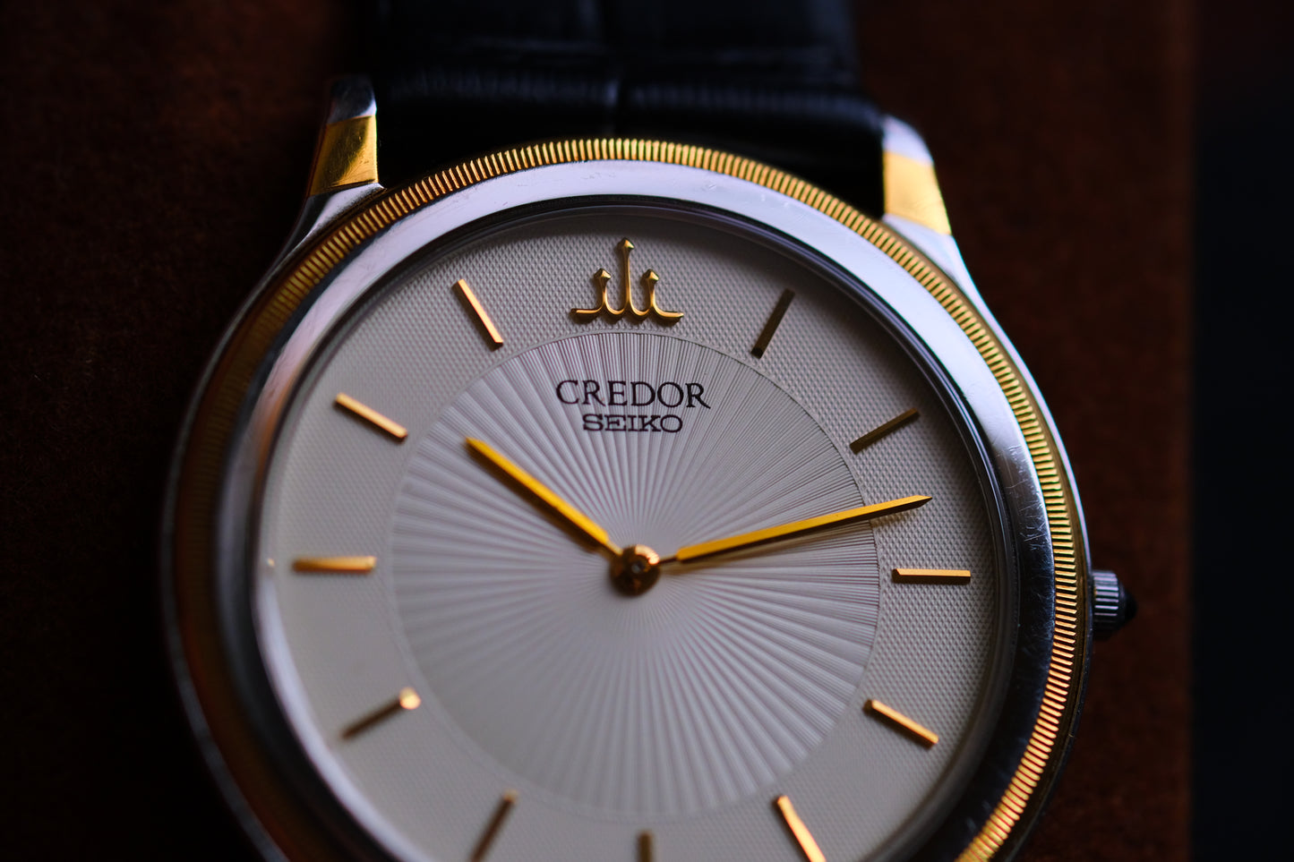 Seiko Credor 18k Bezel Quart 5A74-2000 SS/18KT