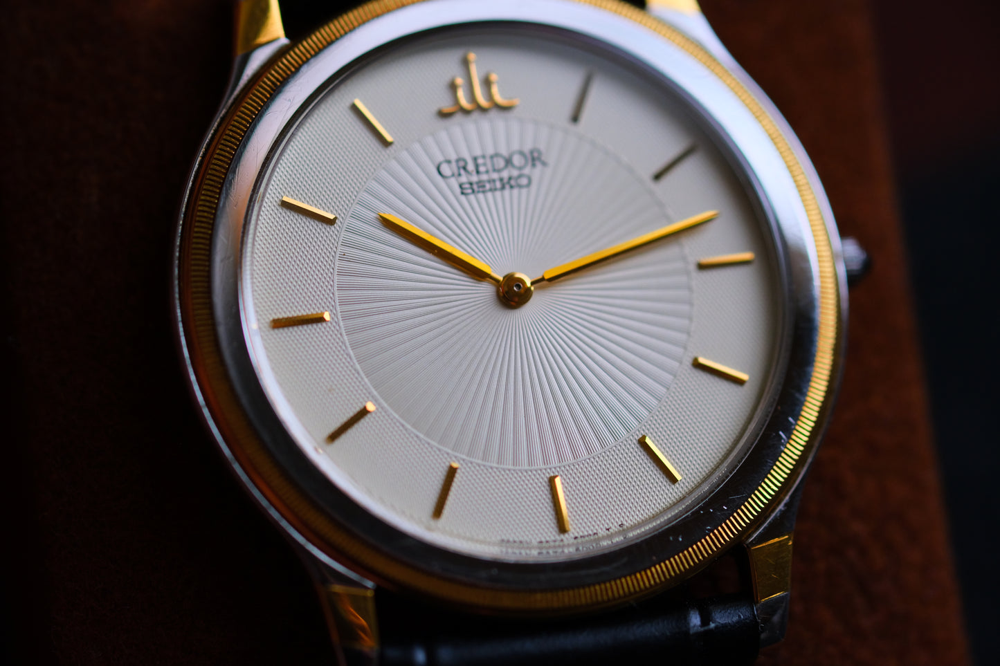 Seiko Credor 18k Bezel Quart 5A74-2000 SS/18KT