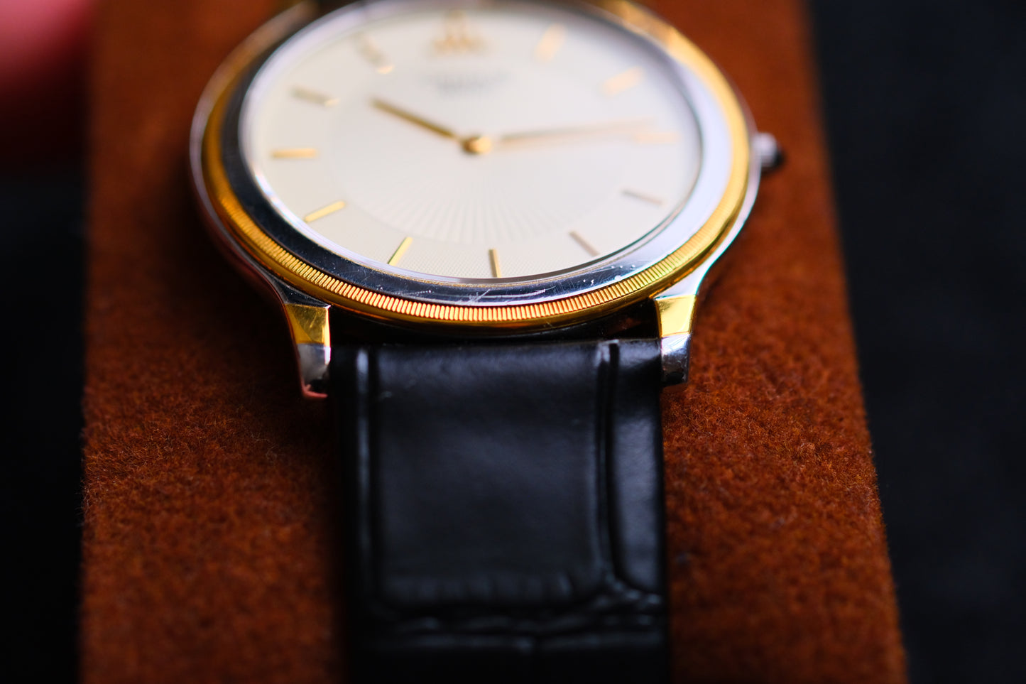 Seiko Credor 18k Bezel Quart 5A74-2000 SS/18KT