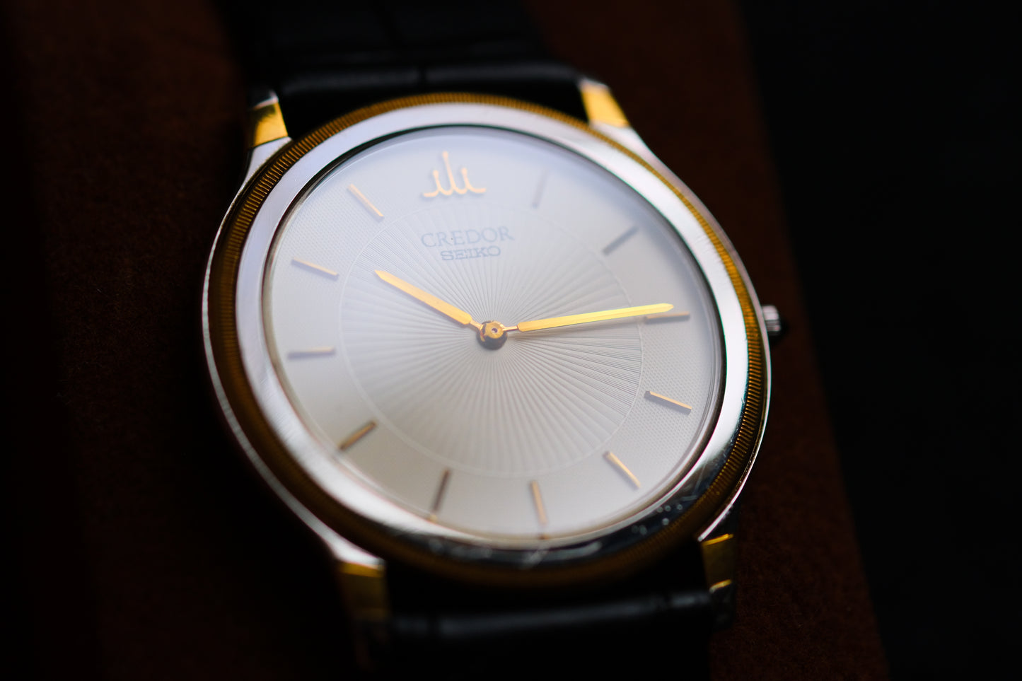 Seiko Credor 18k Bezel Quart 5A74-2000 SS/18KT