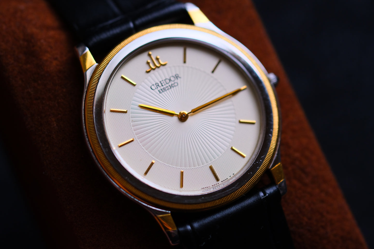 Seiko Credor 18k Bezel Quart 5A74-2000 SS/18KT