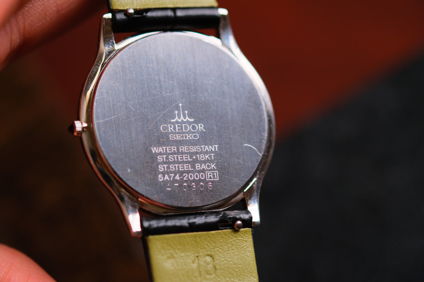 Seiko Credor 18k Bezel Quart 5A74-2000 SS/18KT