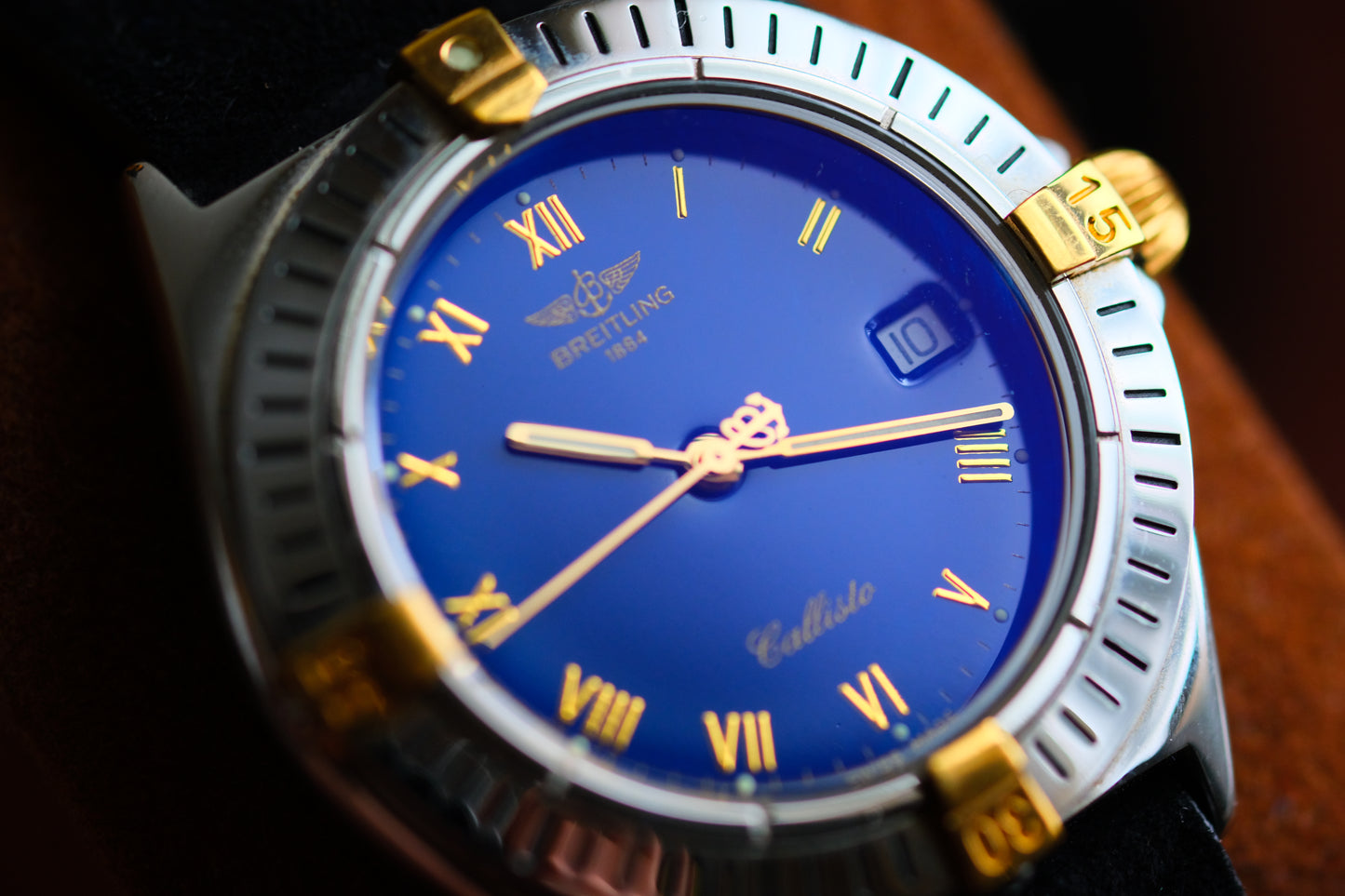 Breitling Calisto Quart 80510 11117 Beautifull AR Blue Dial