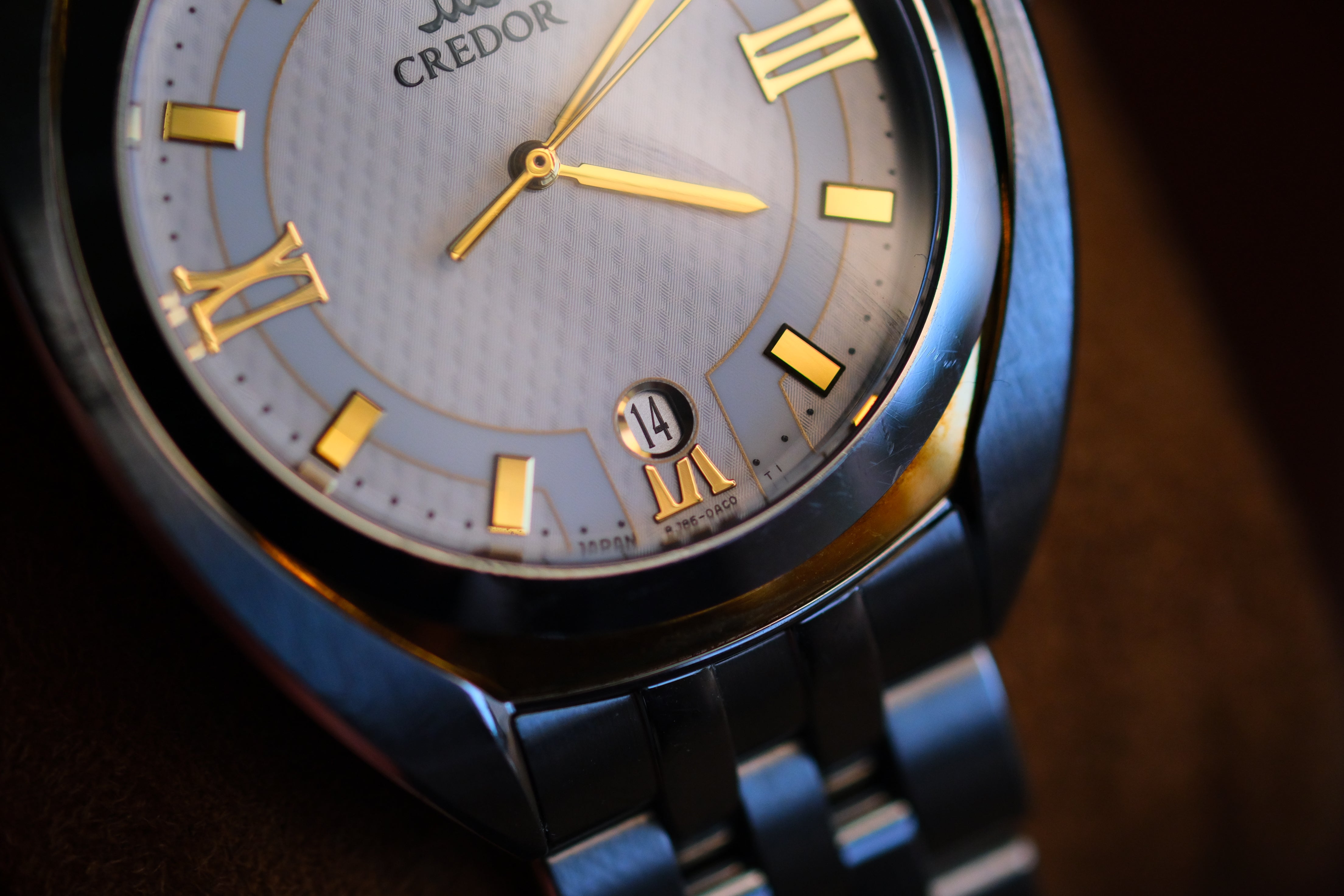 Qoo　0308 Credor GCAZ052 8j86-0AA0 Signo 18K/SS Quart Good Condition – Z