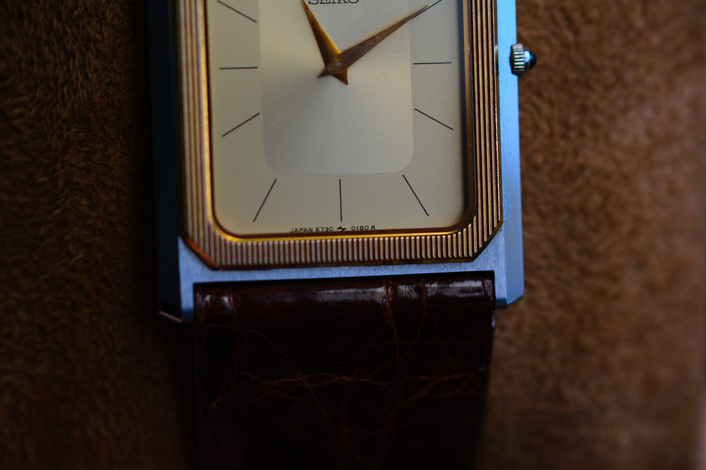 Credor Tank Men 6730-5090 14K Bezel SHA MIDDLE