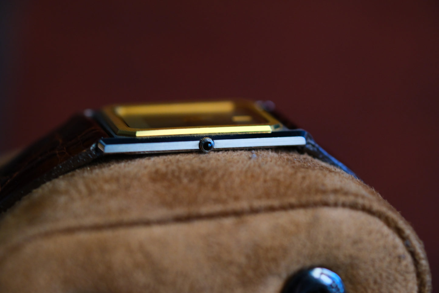 Credor Tank Men 6730-5090 14K Bezel SHA MIDDLE