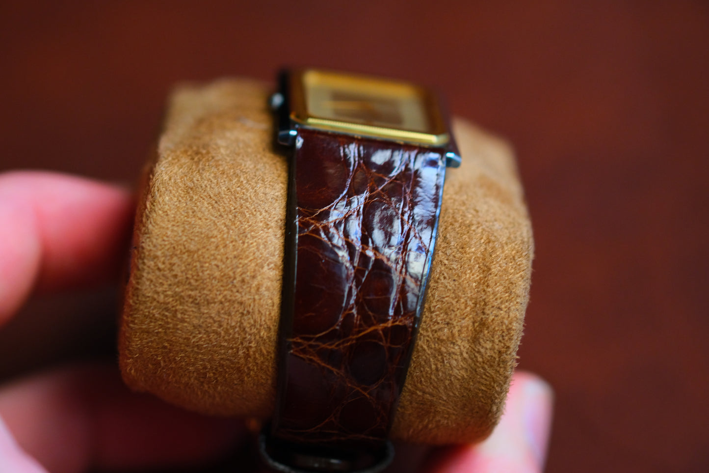 Credor Tank Men 6730-5090 14K Bezel SHA MIDDLE