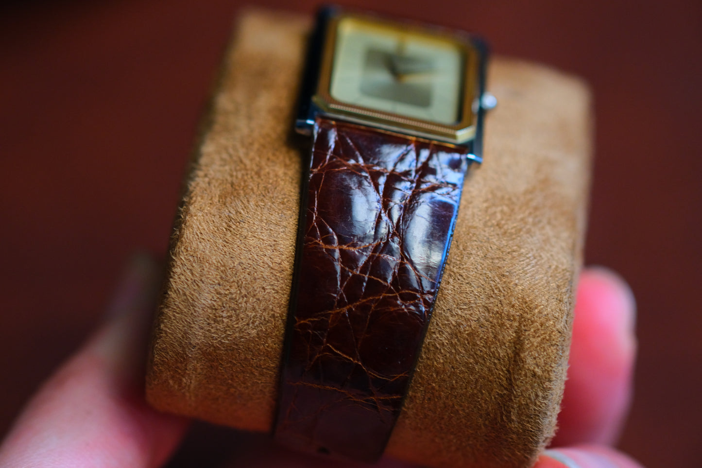 Credor Tank Men 6730-5090 14K Bezel SHA MIDDLE