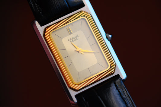 Credor Tank Lady 6730-5100 14K Bezel SHA Middle