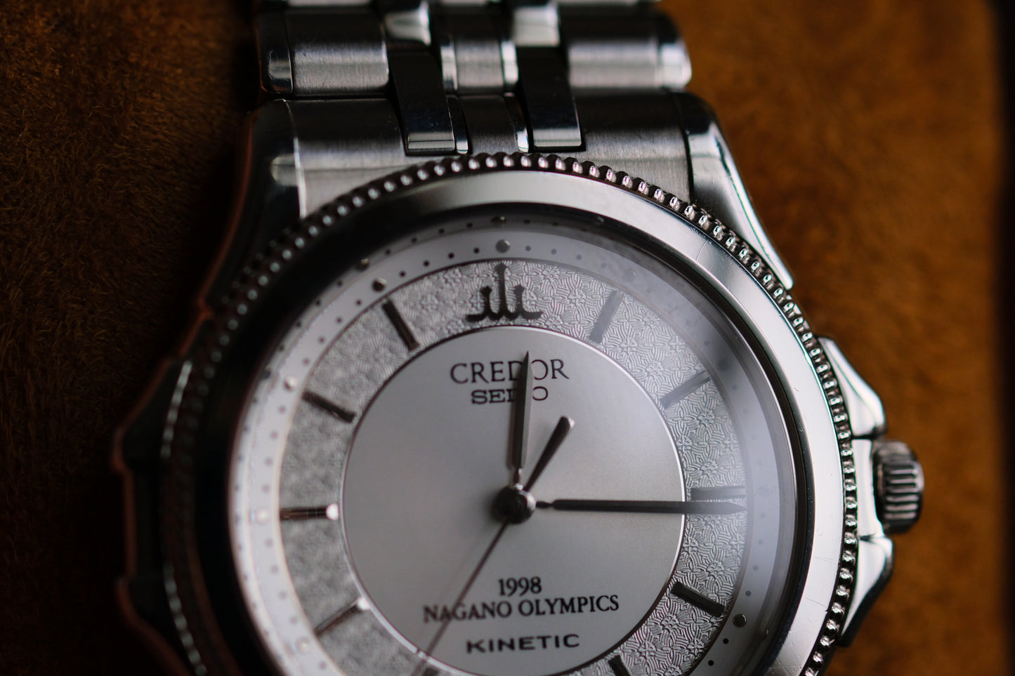 Credor GCLF995 4M71-0A20 Kinetic 18KWG Auto Quart Limited 500 Nagano Olympics 1998