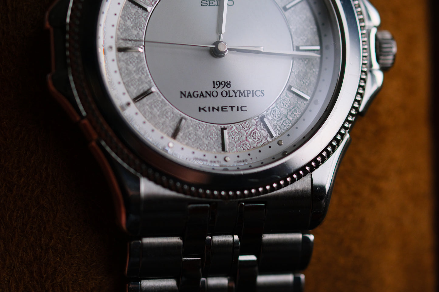 Credor GCLF995 4M71-0A20 Kinetic 18KWG Auto Quart Limited 500 Nagano Olympics 1998