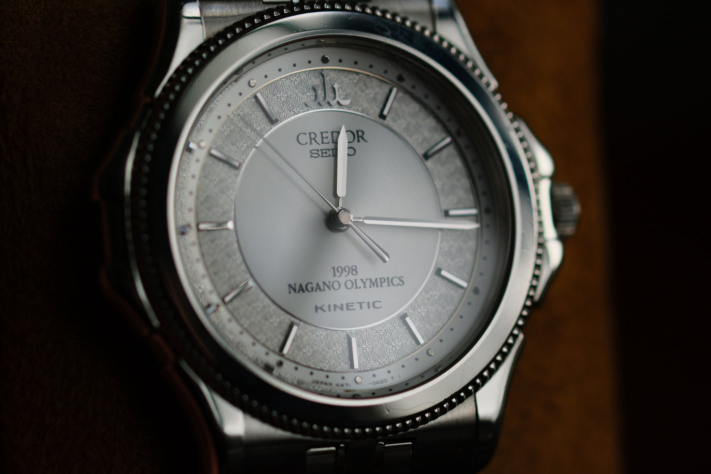 Credor GCLF995 4M71-0A20 Kinetic 18KWG Auto Quart Limited 500 Nagano Olympics 1998