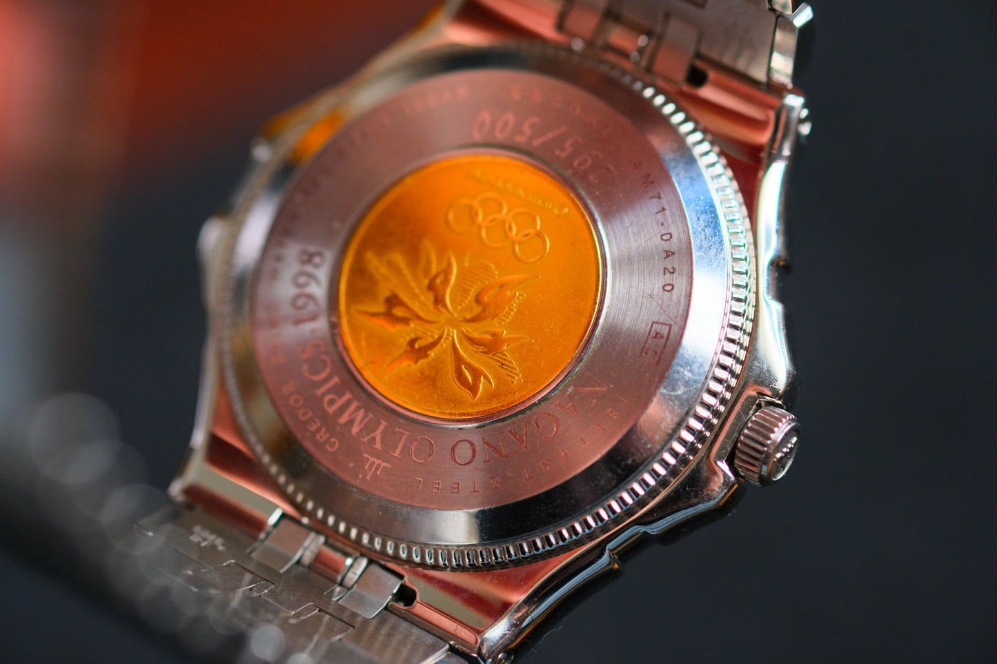 Credor GCLF995 4M71-0A20 Kinetic 18KWG Auto Quart Limited 500 Nagano Olympics 1998