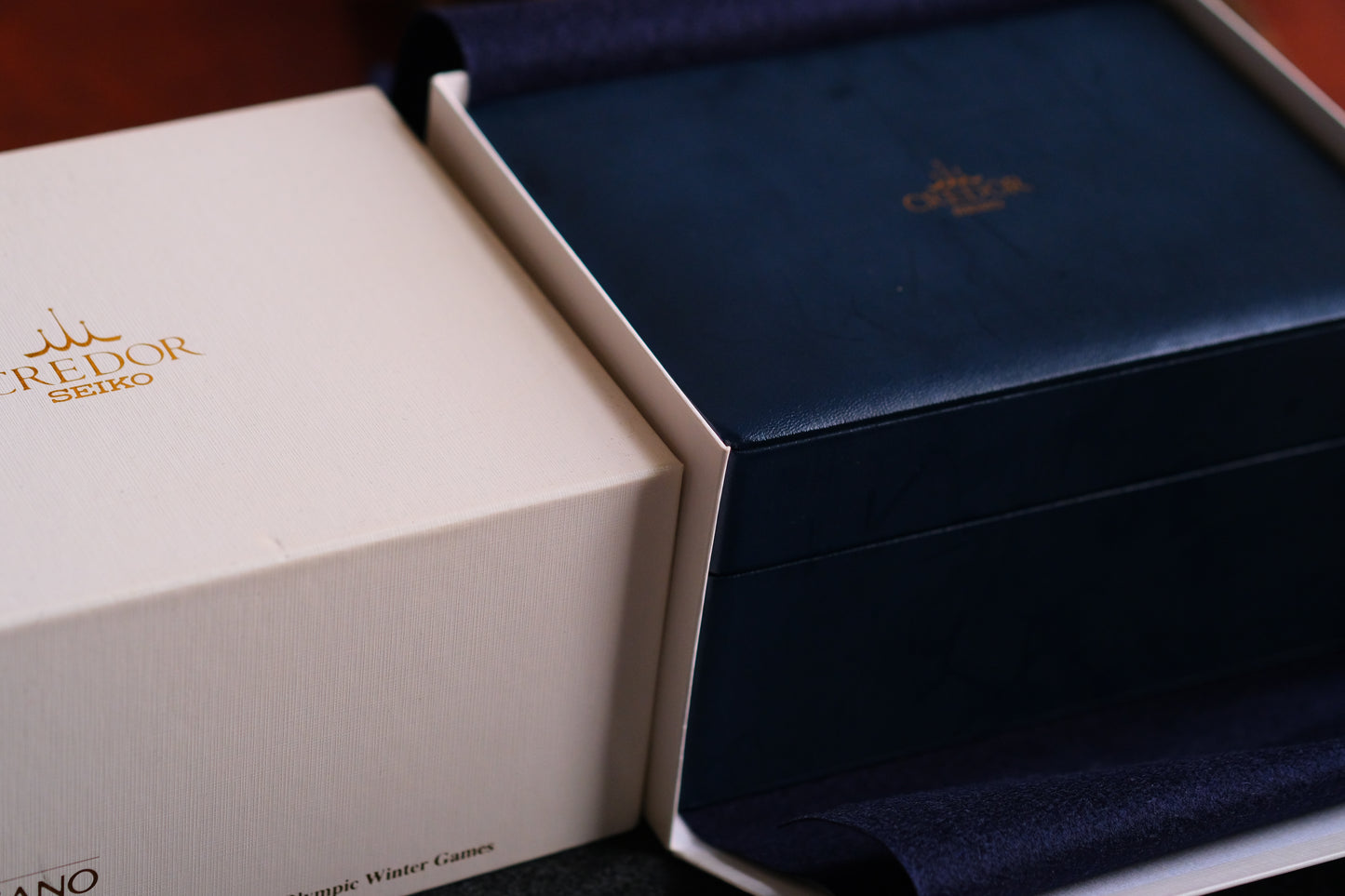 Credor GCLF995 4M71-0A20 Kinetic 18KWG Auto Quart Limited 500 Nagano Olympics 1998