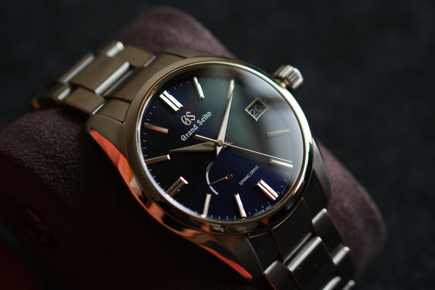 Grand Seiko SBGA439 Heritage 9R65 Spring Drive Midnight Blue Excellent Condition