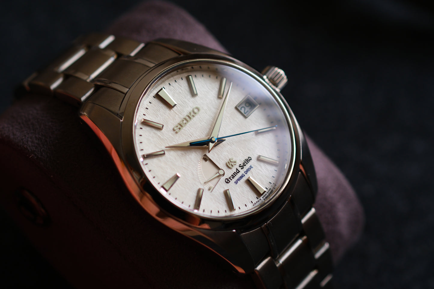 Grand Seiko SBGA011 Spring Drive 9R65-0AE0 Full Titanium Snow Flake Excellent Condition