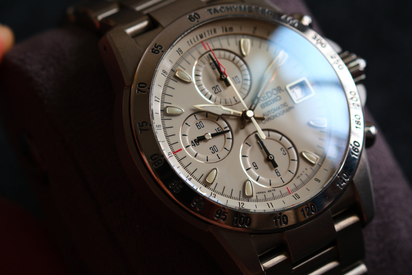 Credor Phoenix GCBP999 Chrnograph  6S78-0A20 Full Titanium Full Serviced Excellent Condition