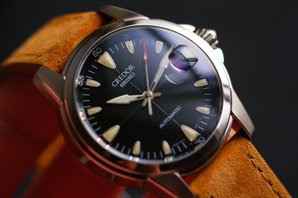 Credor GCBR993 8L75-0A30 Alpinist Black Dial Full Box Paper Serviced by Credor Excellent Condition