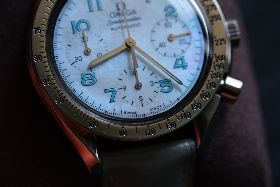 Omega Speedmaster 3802.71.53 Automatic Chrnograph White MOP Dial