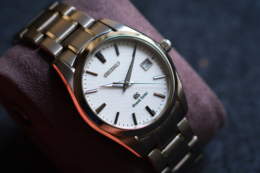 Grand Seiko SBGX067 37mm Full Titanium Rare White structure Texture Dial