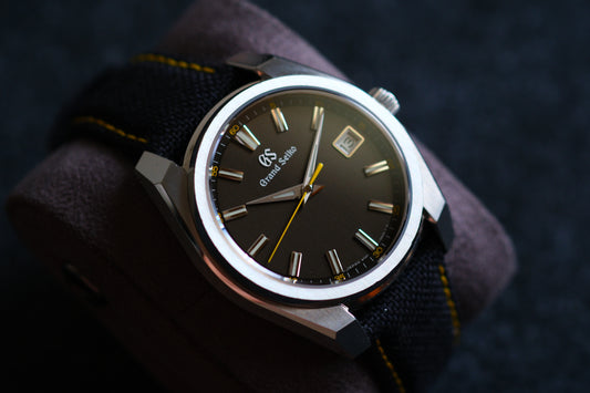 Grand Seiko SBGV243/9F83-0AL0 Sport Collection Black Yellow Dial Good Condition Full Box Paper
