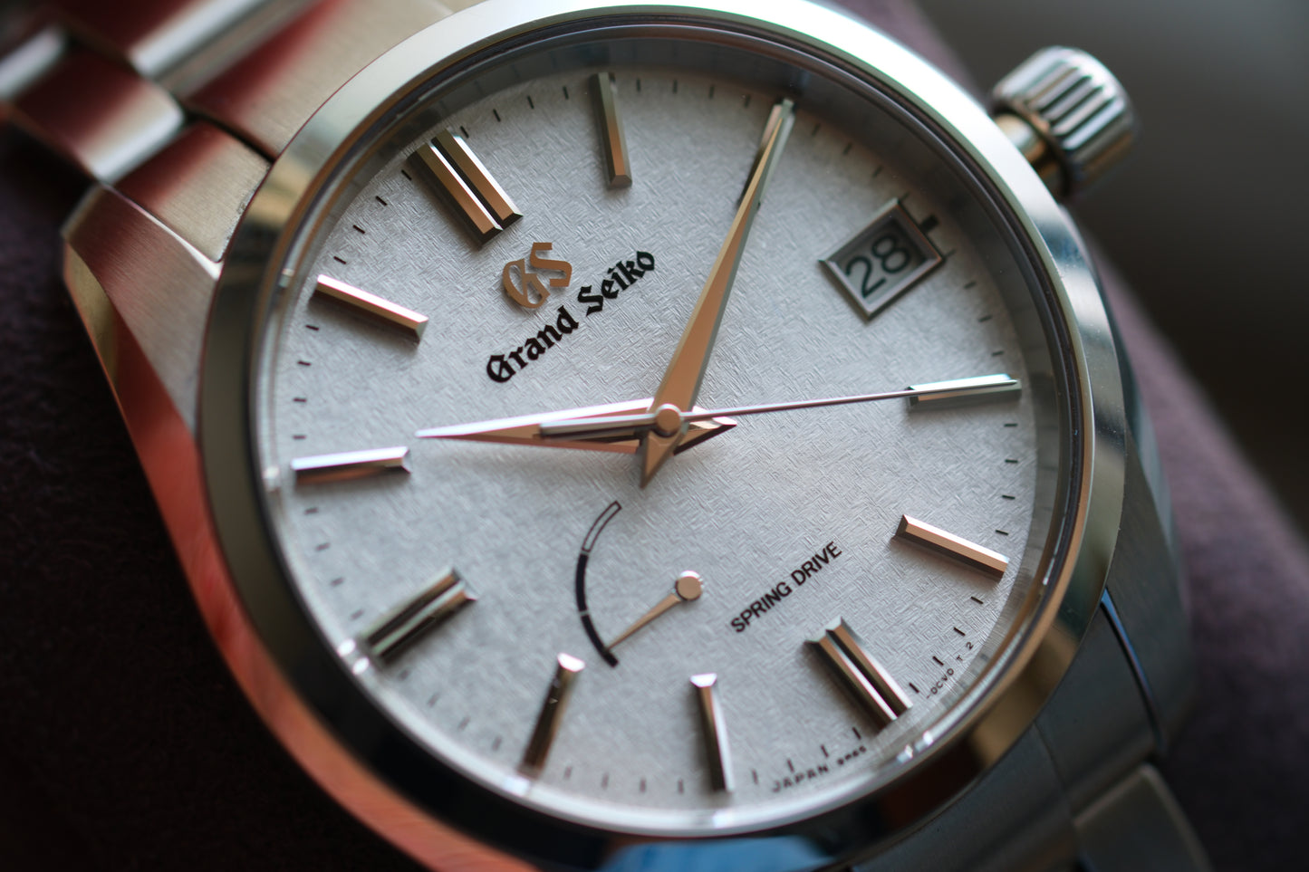 Grand Seiko SBGA465 9R65-0DY0 Spring Drive Early Morning Frost Dial Heritage Collection Full Paper Date 2024 Great Condition