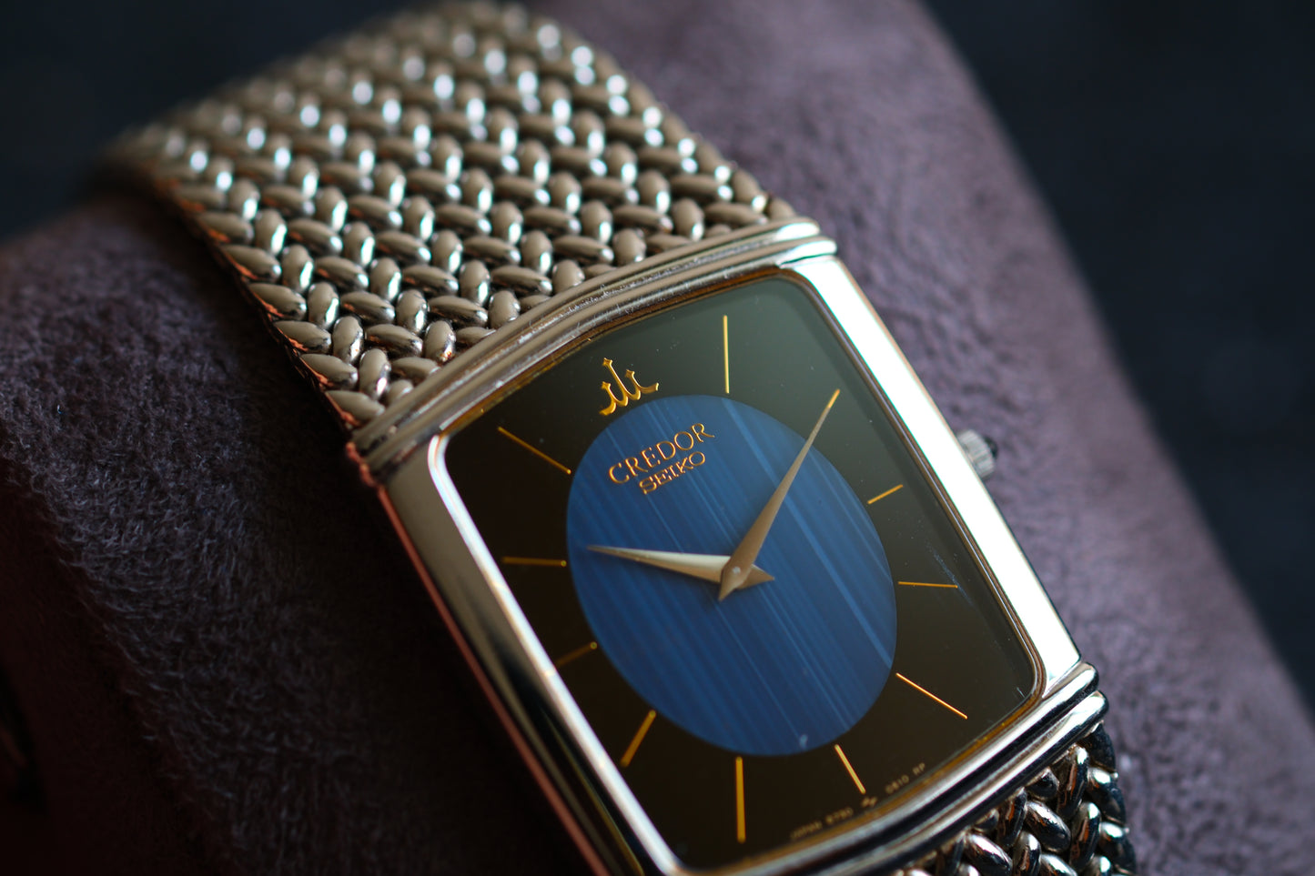 Credor 6730-5330 Blue Agate Dial Onyx Stone | Good Condition