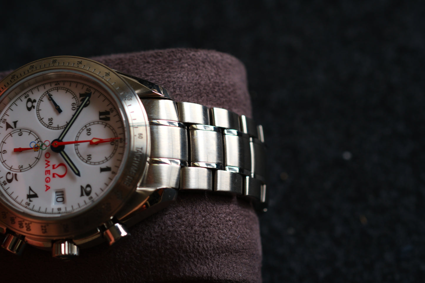 Omega Speedmaster Specialities 2012 Olympic Games Collection Blue Red Hands Excellent Condition |Full Serviced