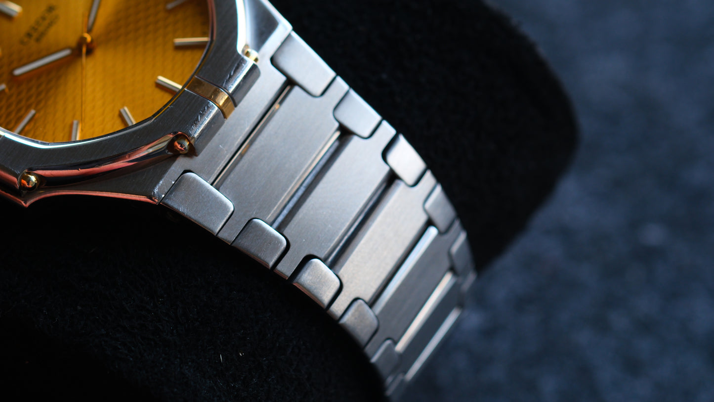 Credor Twin Quart 9461-5010 Gerald Genta Design Rare Excellent Condition