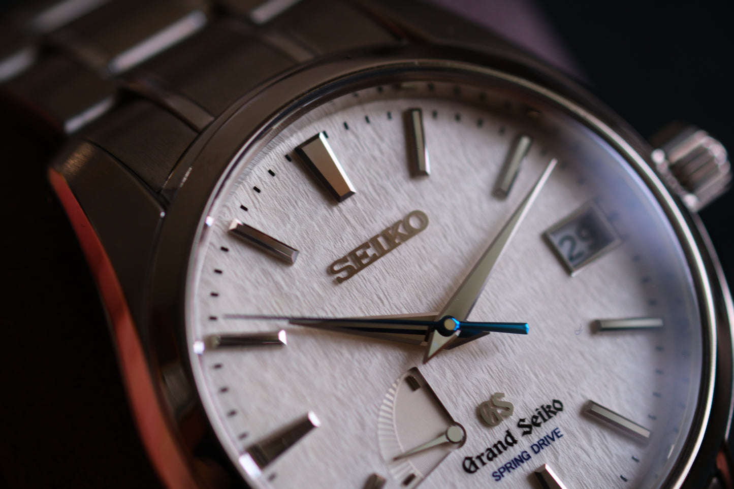 Grand Seiko SBGA011 Spring Drive 9R65-0AE0 Full Titanium Snow Flake Excellent Condition
